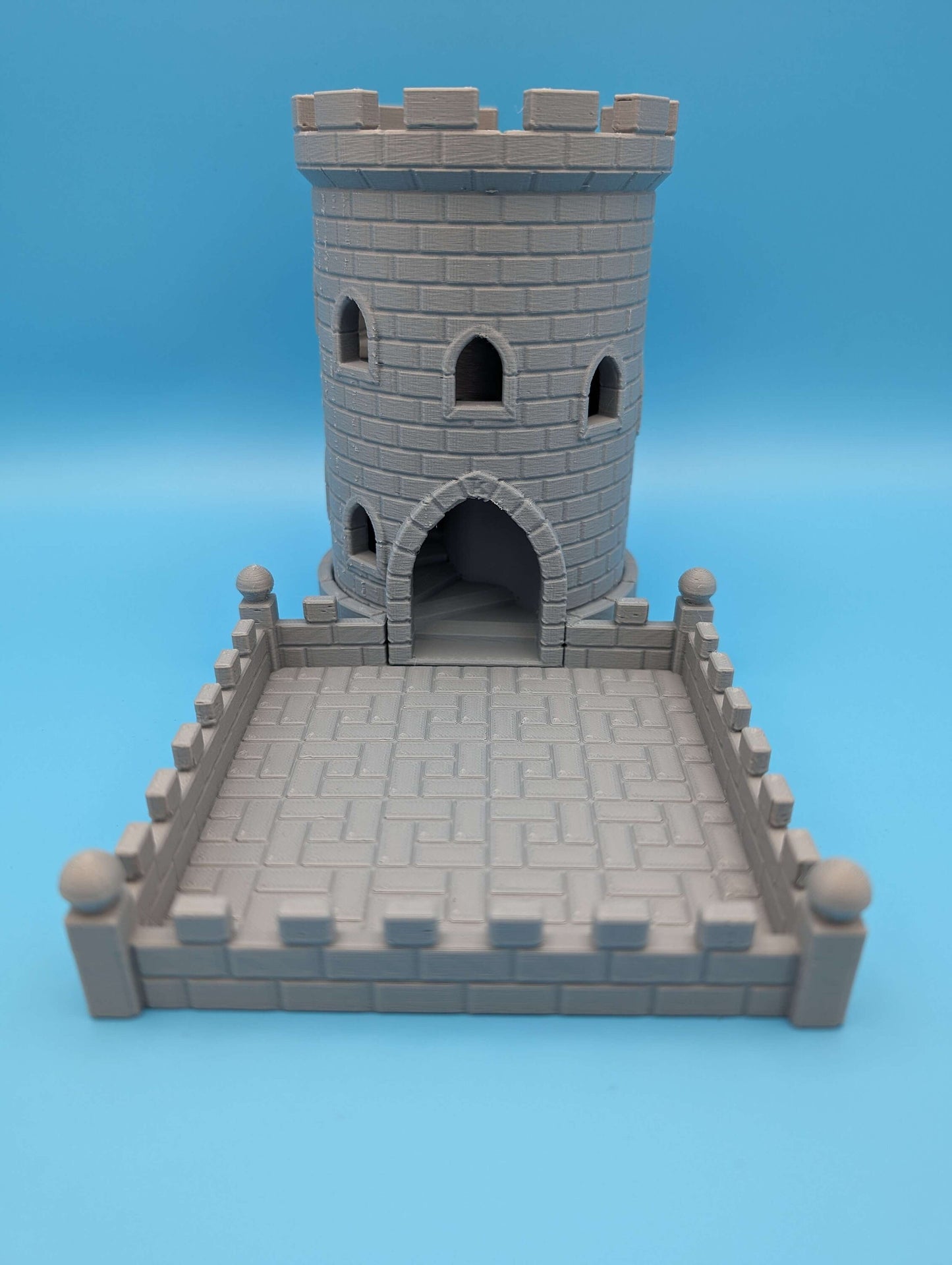 3D Printed Castle Dice Tower