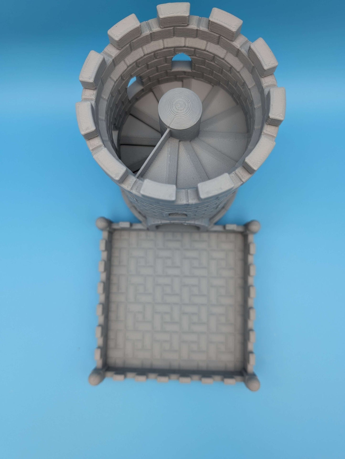 3D Printed Castle Dice Tower
