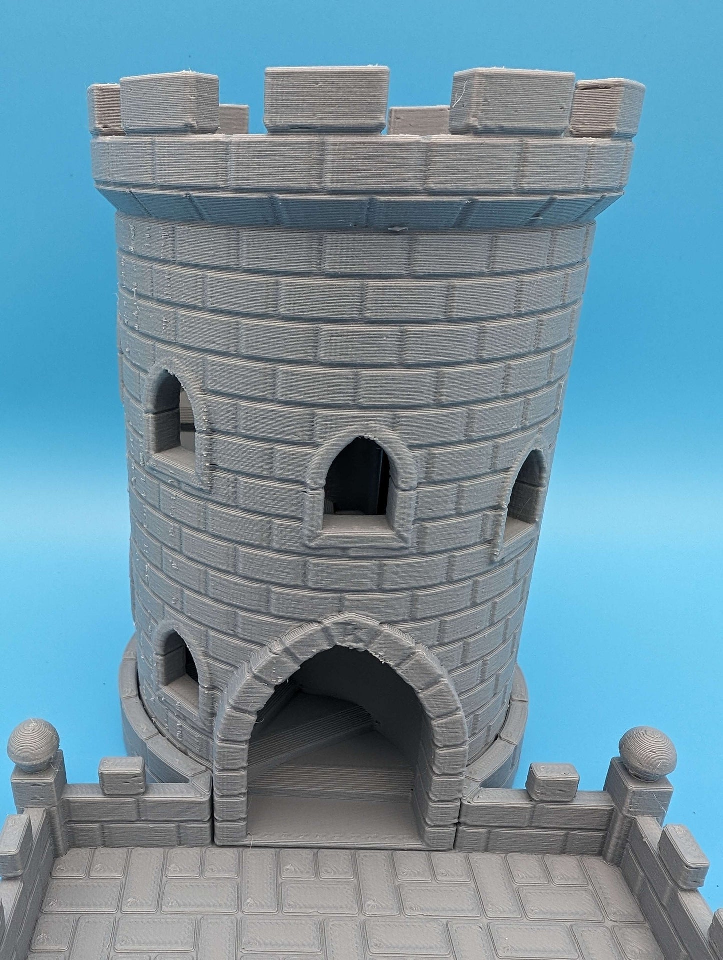 3D Printed Castle Dice Tower