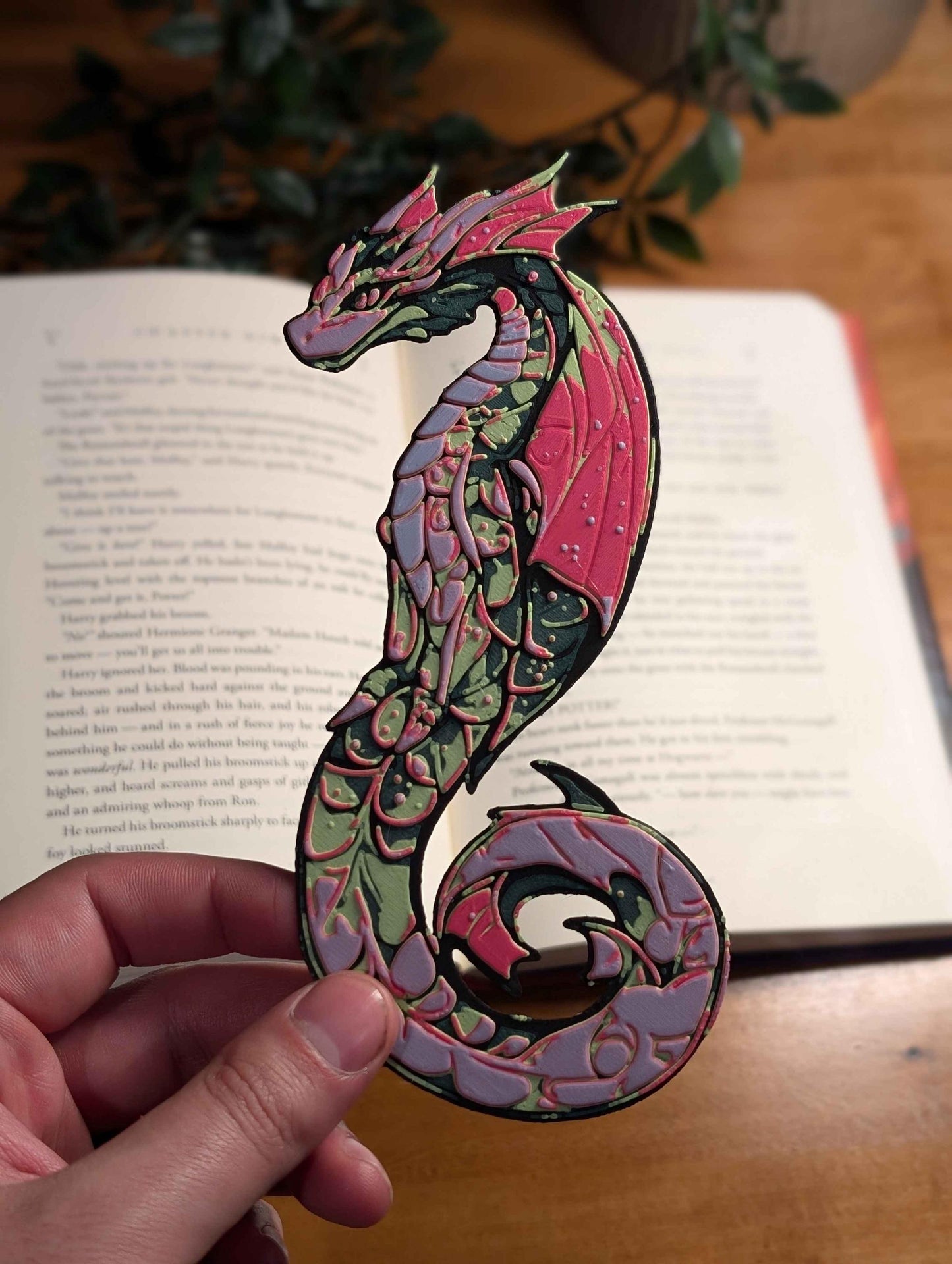 Dragon Bookmark : 3D Printed Gift for Readers and Book Lovers