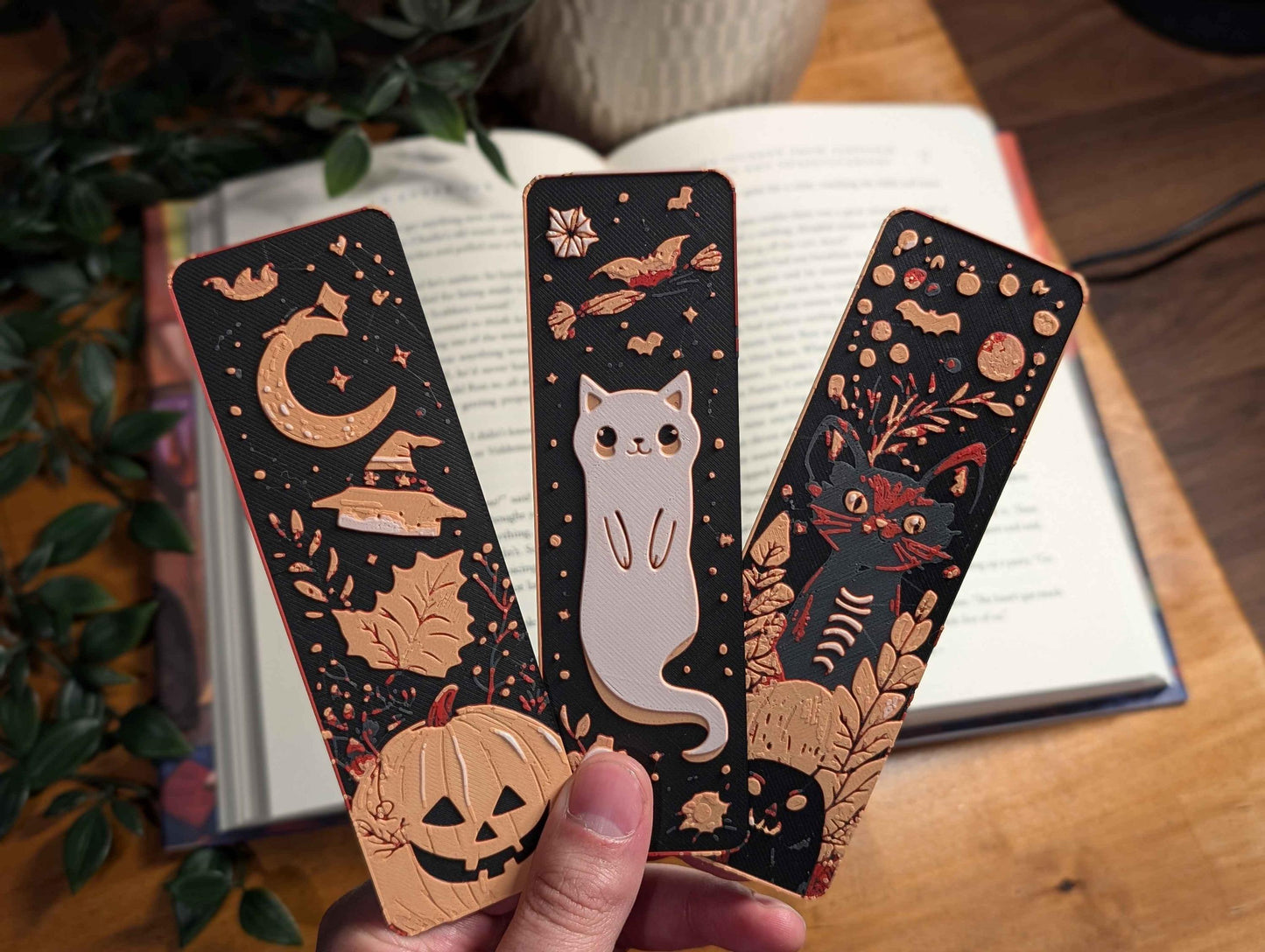3D Printed Bookmark Set – Unique Book Lovers Gift – Cute & Durable Page Markers – Fun Reading Accessories