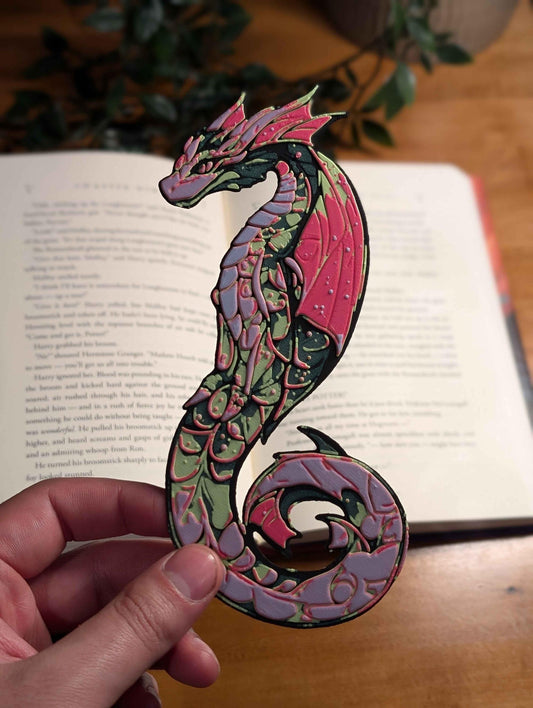 Dragon Bookmark : 3D Printed Gift for Readers and Book Lovers