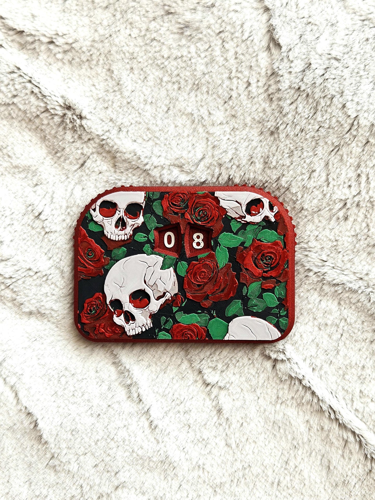 Skulls & Roses MTG Life Counter: Artistic Spinning Dials for Magic The Gathering