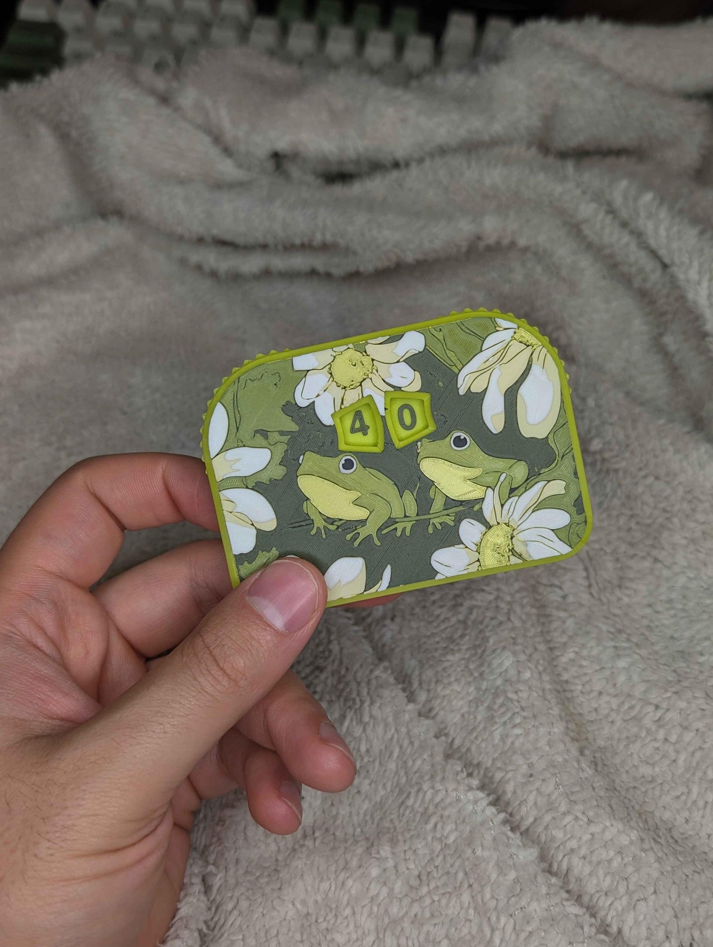 Frogget Me Not MTG Life Counter: Artistic Dual Spinning Dials