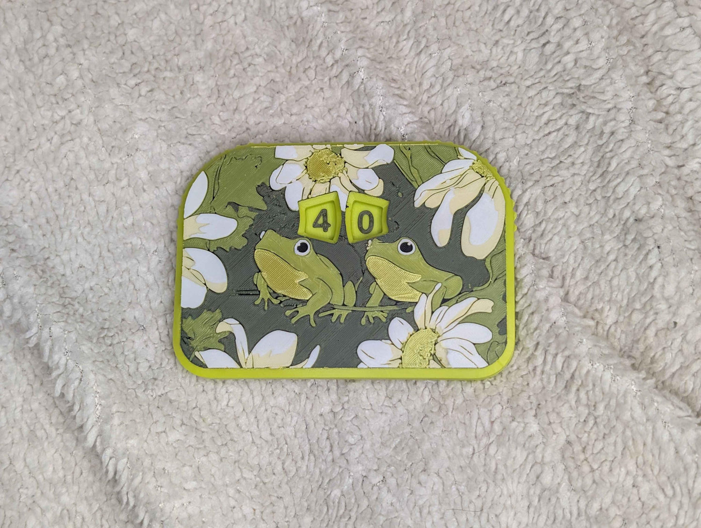 Frogget Me Not MTG Life Counter: Artistic Dual Spinning Dials