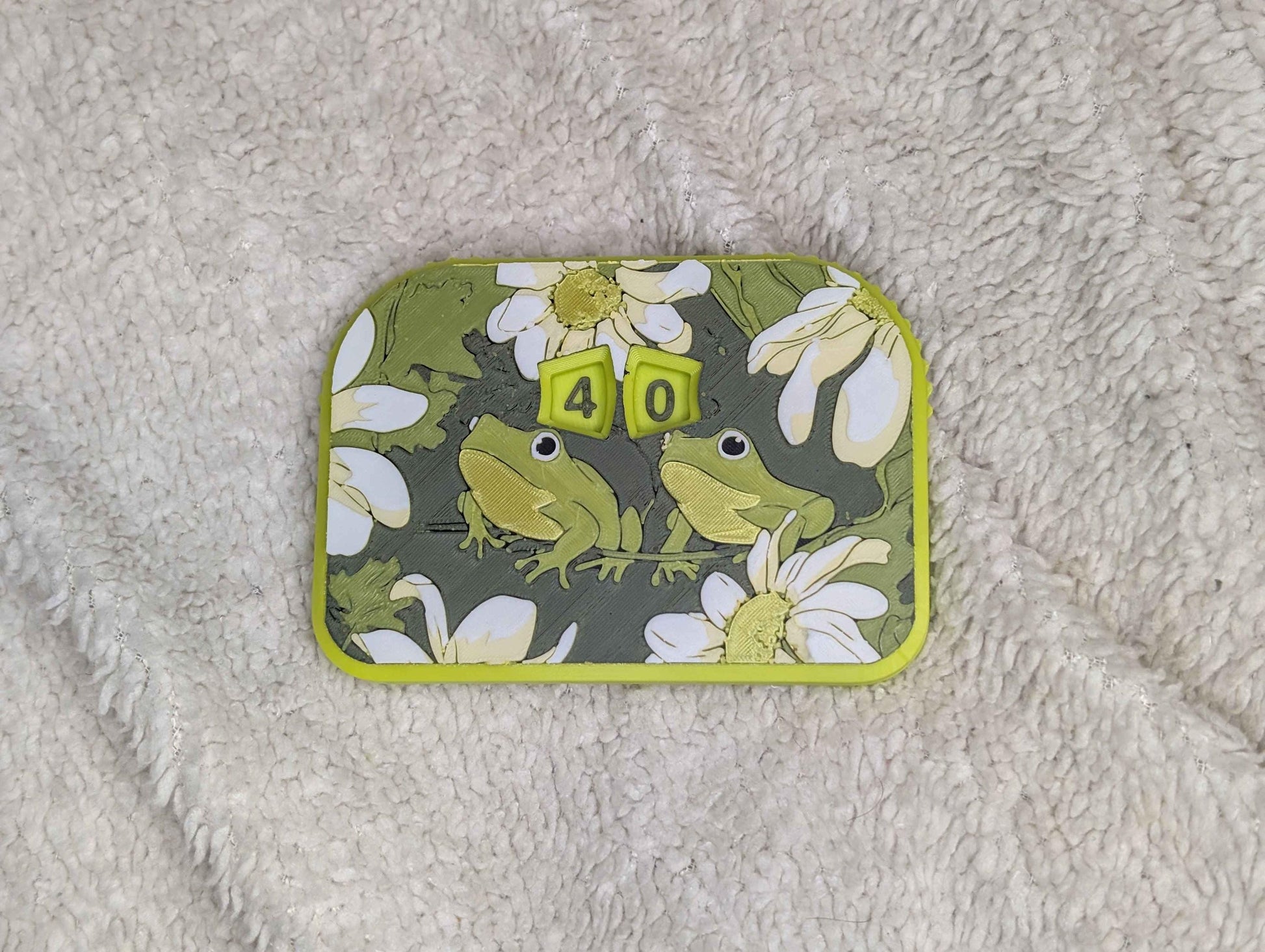 Frogget Me Not MTG Life Counter: Artistic Dual Spinning Dials