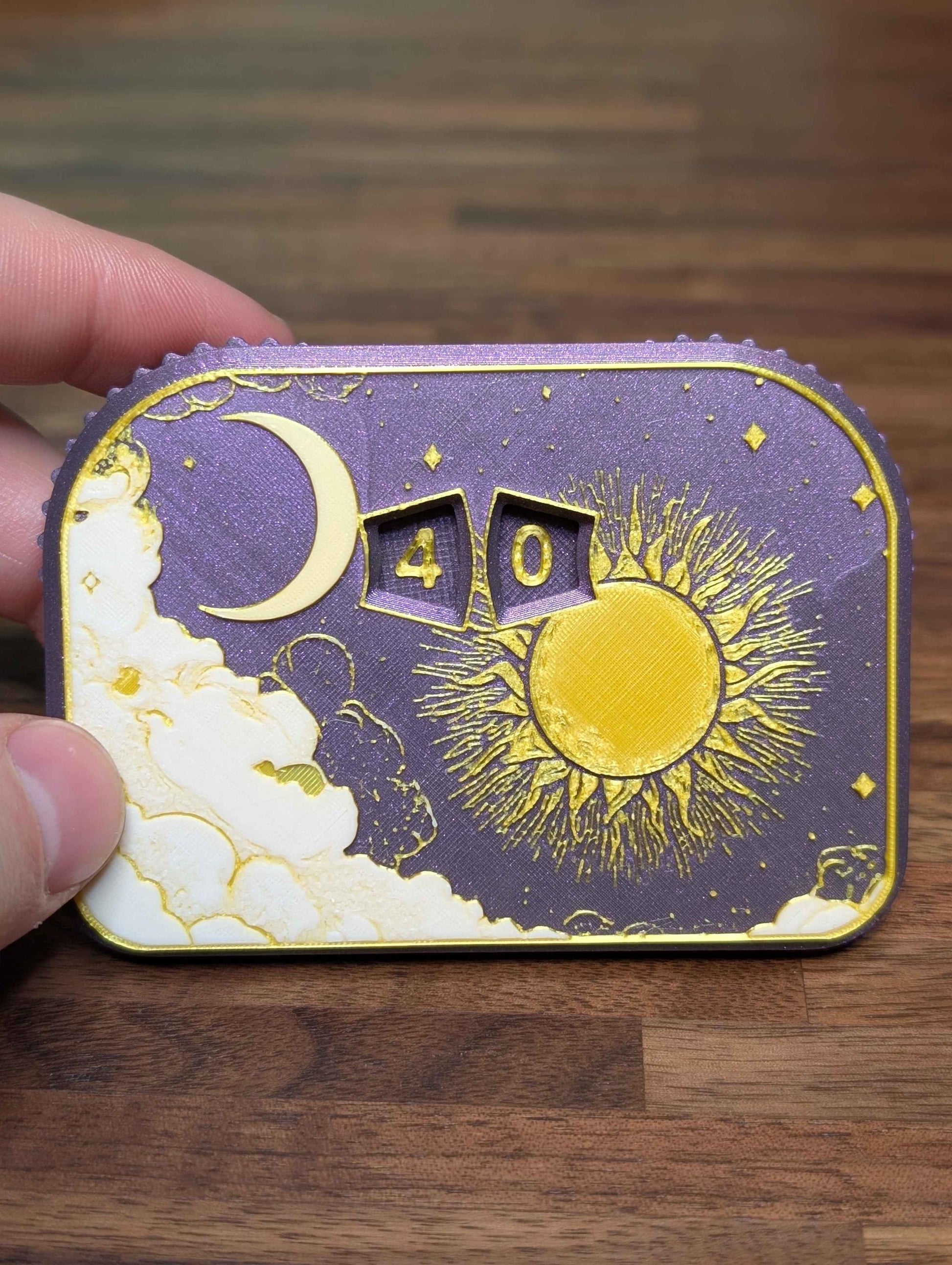 Celestial Dreams MTG Life Counter: Artistic Dual Spinning Dials