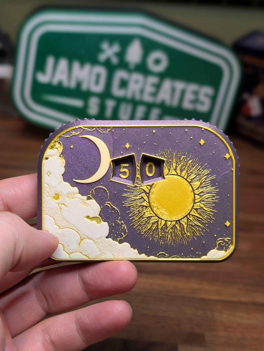 Celestial Dreams MTG Life Counter: Artistic Dual Spinning Dials